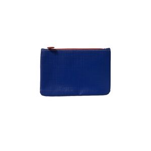 Ipsy Bag Cosmetic Make Up Travel Multi Use Pouch Color Block White Blue